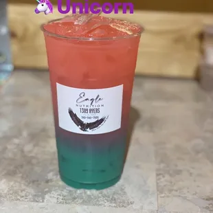 a drink in a plastic cup