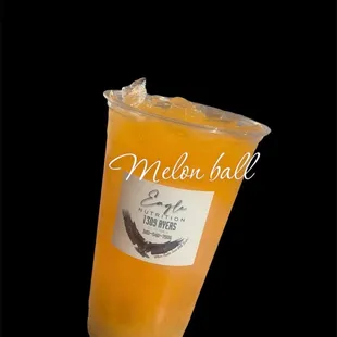 a drink in a plastic cup