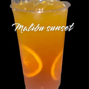 a glass of orange juice