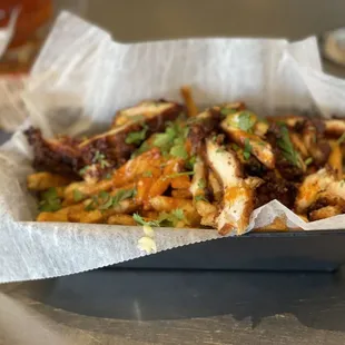 Loaded Beer Battered Parmesan Fries Nashville Style
