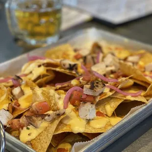 Nachos with chicken