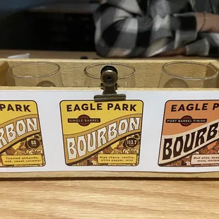 Bourbon sampler