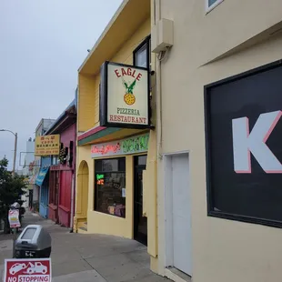 a view of the outside of the restaurant