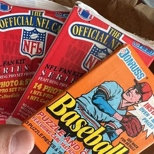 Vintage Baseball and football cards