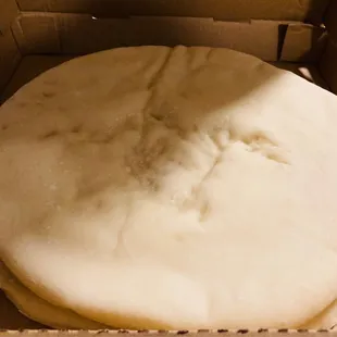 My TooGoodToGo Pizza doughs, at least they cooked it. It smelled good on the way home.