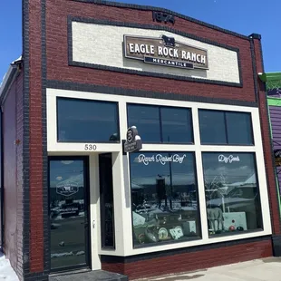 the front of the building