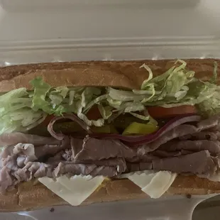 6 in roast beef