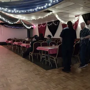 north side of the room