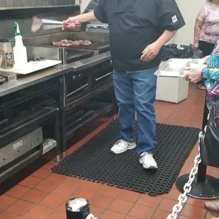 Steak and chicken dinners