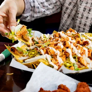 Buffalo Chicken Nachos