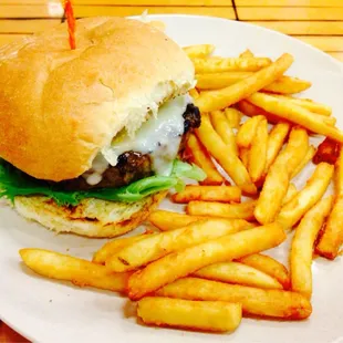 Cali burger with regular fries.