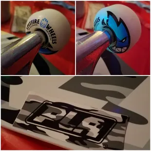 Won this skateboard for my son at the raffle.  Loved the spitfire brand as a kid and now my son has it!