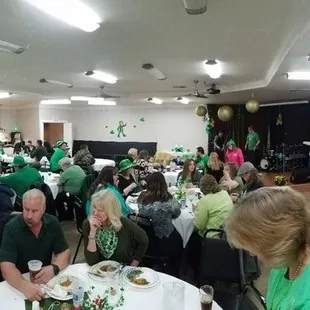 St. PATRICK'S DAY DINNER 2018, getting packed