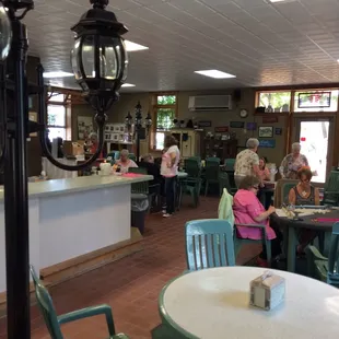 people sitting at tables