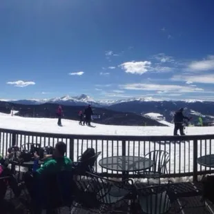 Rockin' view while chillin' in the afternoon sun, up in the Eagle's Nest... Vail, CO