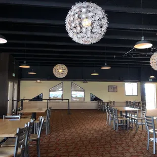 the interior of the restaurant