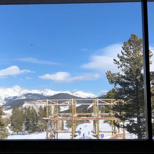 a view of the mountains