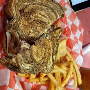 Rueben and French Fries