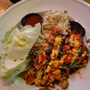 The bulgogi chicken lettuce wraps are absolutely amazing and bursting with flavor.