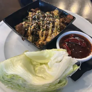 Bulgulgi chicken lettuce wrap