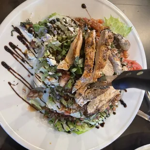 Incredible huge salad.