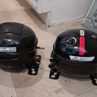 two air compressors