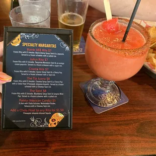 Specialty margaritas