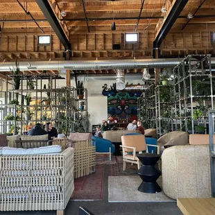 A casual seating area