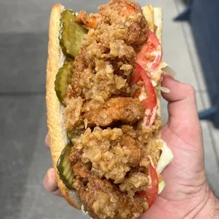 Garlic Shrimp Po Boy (Special)