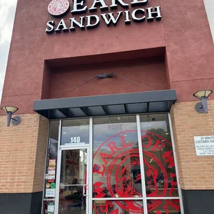 Front of restaurant