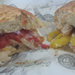 Carribean jerk chicken sandwich!