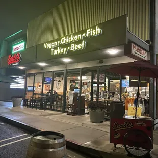 Outside - original cart on the corner