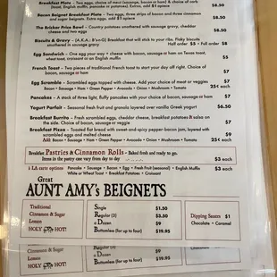 menus