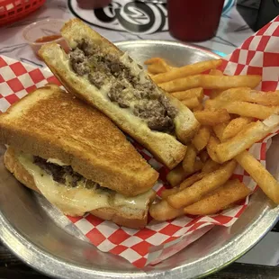 Donny Melt with Fries