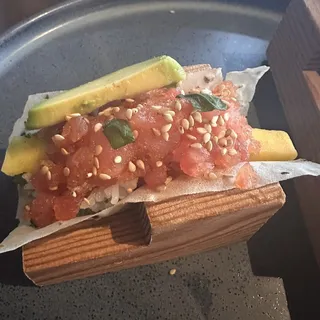 Spicy Tuna Sushi Tacos