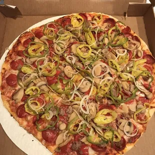 16" all the way pizza