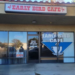 Front of Early bird cafe