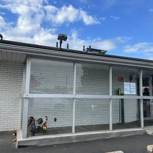the outside of the building