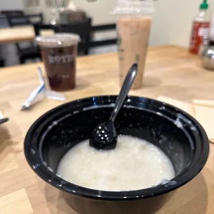 Century egg &amp; pork congee