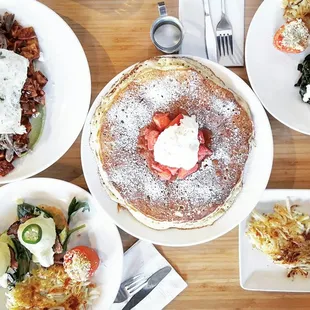 pancakes, food