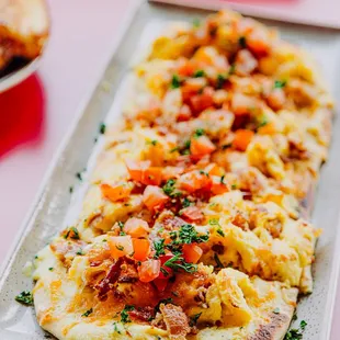 a plate of food on a table