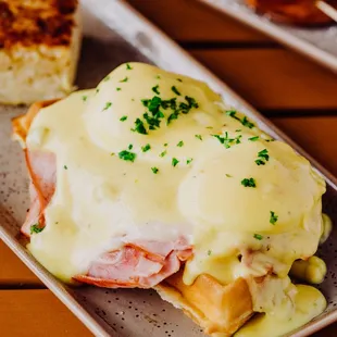 a plate of food on a table