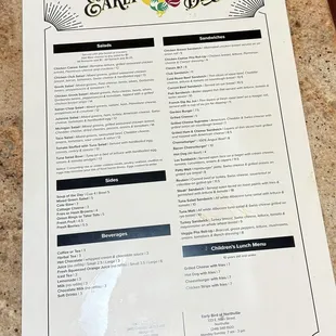 menu, sushi and sashimi