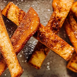 a close up of a plate of french fries