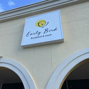 the front of the restaurant