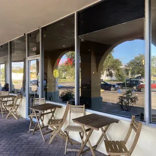 Dog friendly outdoor seating