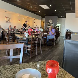 Really cute and clean indoor dining.