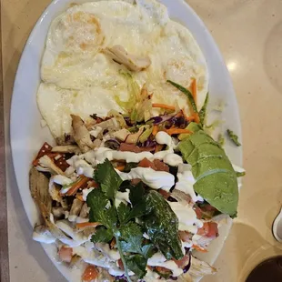 Guajillo chilaquiles