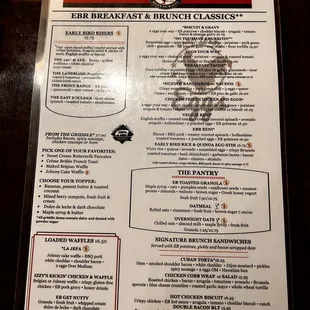 Menu, chilaquiles plate