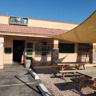 Outside and patio seats